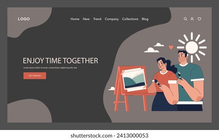 Positive relationships web banner or landing page dark or night mode. Loving family connection and friends support. Warm relations and communication between people. Flat vector illustration