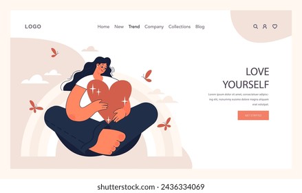 Positive relationships web banner or landing page. Loving family connection and friends support. Harmonious mutual communication. Warm relations between people. Flat vector illustration