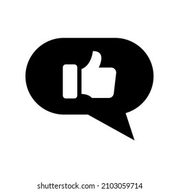 Positive Response icon isolated on white background