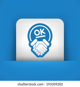 Positive result concept icon