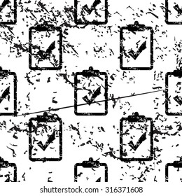 Positive result pattern, grunge, black image on white background