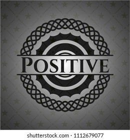 Positive retro style black emblem