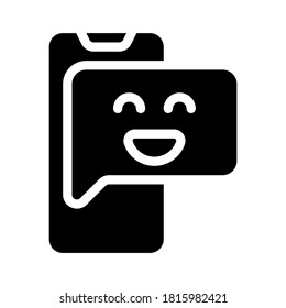 positive review glyph icon vector. positive review sign. isolated contour symbol black illustration