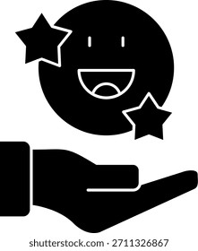 Revisão positiva Linha vetor Ícone Design