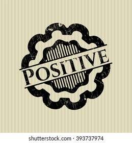 Positive rubber grunge texture seal