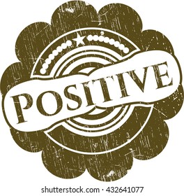 Positiver Kautschukgrunge-Texturstempel