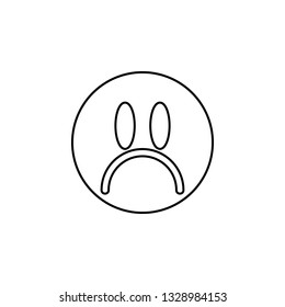 positive, sadness icon. Simple thin line, outline vector of universal icons for UI and UX, website or mobile application