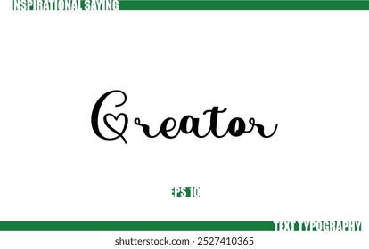 Positive Saying In Cursive Text Typography Creator