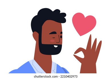 Positive Self Perception, Self Pride, Self Acceptance, Self Image. Vector Illustration In A Flat Style