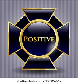 Positive shiny emblem