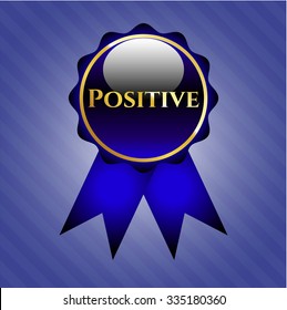 Positive shiny emblem