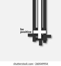 Positive Sign Design Background