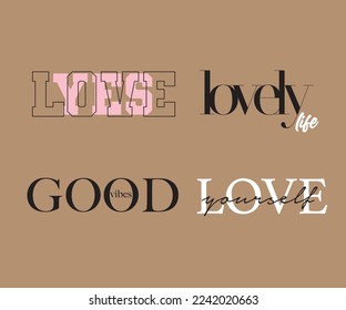 Positive Slogan Artwork Print for Apparel and Other Uses