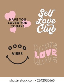 Positive Slogan Artwork Print for Apparel and Other Uses