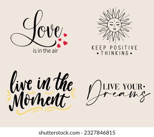 Positive Slogan Artwork Print for Apparel and Other Uses