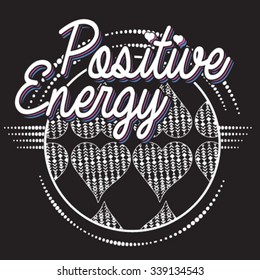 positive slogans and heart