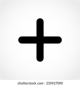 Positive symbol. Zoom in. Plus sign Icon Isolated on White Background