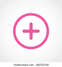 Positive symbol. Zoom in. Plus sign Icon Isolated on White Background 