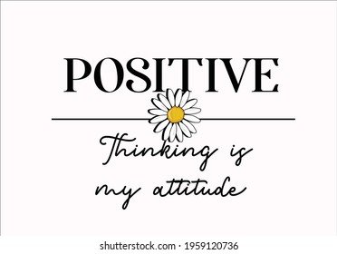 positive think design art vector 