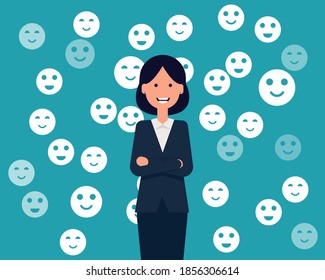 Positive thinking. Attitude and vision of leadership