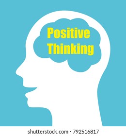 Positive thinking concept vector