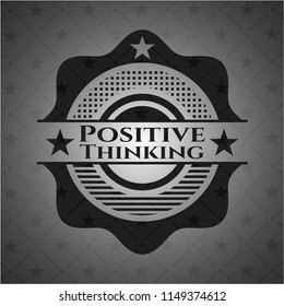 Positive Thinking dark badge