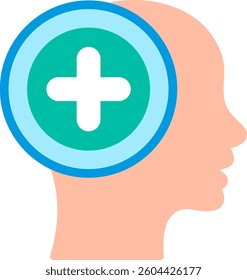 Positive Thinking Flat Illustration Vector Design