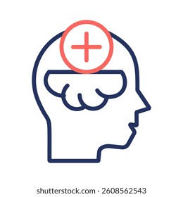 Positive Thinking Icon Element for Design
