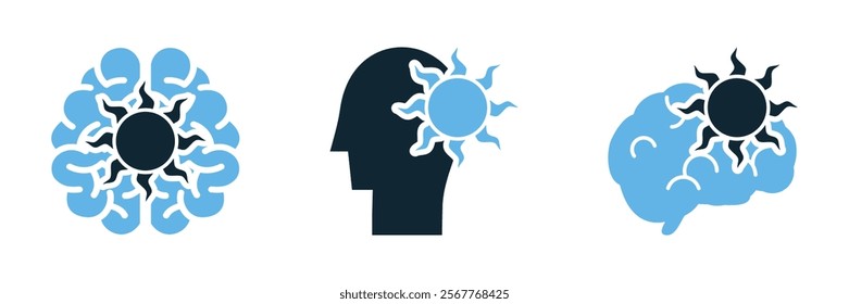 positive thinking icon, mental health, motivation, and psychological well-being concepts. Perfect for psychology, therapy, and wellness themes.