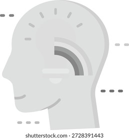 Positive thinking Line vector Icon Design