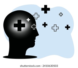 
positive thinking and open mind concept