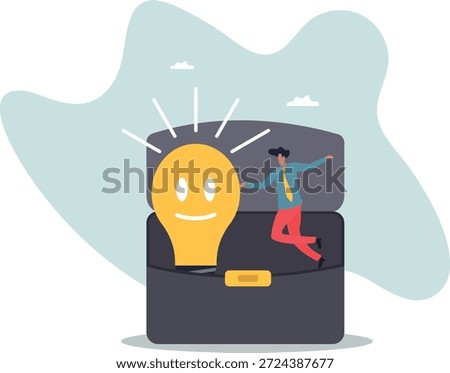 Positive thinking, optimistic mindset or good attitude to success in work, always get idea to solve any problems.about a man and his life.