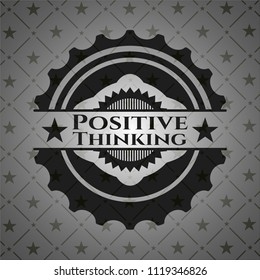 Positive Thinking retro style black emblem