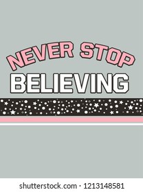 positive thinking slogan. active wear shirt print.