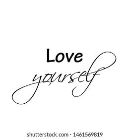 Positive thoughts, motivational quote of life, typography for print or use as poster, card, flyer or T shirt