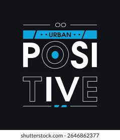 Diseño de tipografía positiva, diseño de camiseta