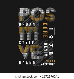 positive vibes attitude graphic design vector illustration good for print t shirt