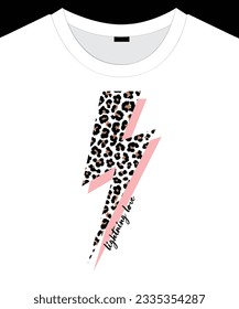 Positive vibes with leopard print for t shirt design