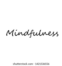 Positive Vibes, Mindfulness, typography for print or use as poster, card, flyer, banner or T shirt