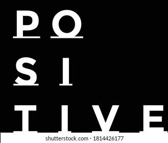  Positive Vibes, Motivational Quote of Life, Typography for print or use as poster, card, flyer or T Shirt