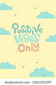 Positive Vibes Only Greeting Card - Gift Card