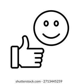 Positive Vibes Gliederungssymbol, Vektorgrafik