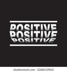 positive vibes typography t shirt design vector 
