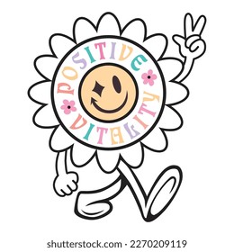 Positive Vitality amazing t shirt and hoodie print and embroidery Design 100% Editable Vector File