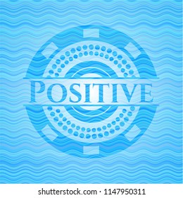 Positive warer representation style emblem.