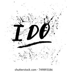 A positive word, calls for action. Phrase for motivation, for a poster, for a printing, T shirts. Lettering.