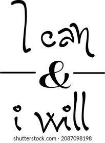 Positive words, Typography design for print or use as poster, card, flyer or T Shirt
