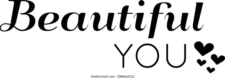 Positive Words, Typography for print or use as poster, card, flyer or T Shirt