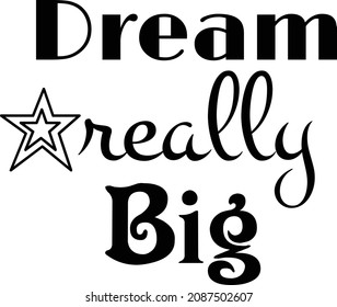 Positive Words, Typography for print or use as poster, card, flyer or T Shirt