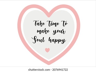 positivie feeling text in heart design,  design for fashion graphics,mug,t shirt,phone case fashion slogan style spring summer sticker 